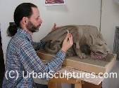 Randall, sculpting