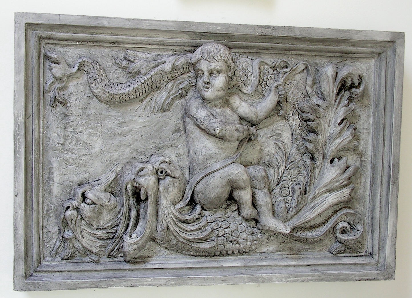 Putti and Sea Monsters Panel